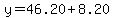 y=46.20%2B8.20