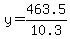 y=463.5%2F10.3