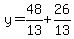 y=48%2F13%2B26%2F13