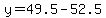 y=49.5-52.5