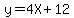 y=4X%2B12
