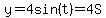 y=4sin%28t%29=4S