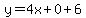 y=4x%2B0%2B6