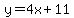 y=4x%2B11