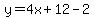y=4x%2B12-2