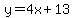 y=4x%2B13