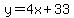 y=4x%2B33