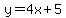 y=4x%2B5