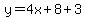 y=4x%2B8%2B3