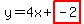 y=4x%2Bhighlight%28-2%29
