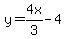 y=4x%2F3-4