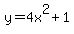 y=4x%5E2%2B1+