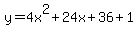 y=4x%5E2%2B24x%2B36%2B1