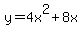 y=4x%5E2%2B8x