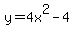 y=4x%5E2-4