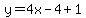 y=4x-4%2B1