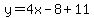 y=4x-8%2B11