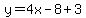 y=4x-8%2B3