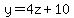 y=4z%2B10