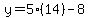 y=5%2814%29-8