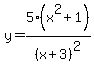 y=5%28x%5E2%2B1%29%2F%28x%2B3%29%5E2