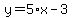 y=5%2Ax-3