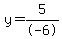 y=5%2F-6