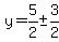 y=5%2F2+%2B-+3%2F2