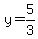 y=5%2F3