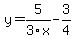 y=5%2F3x-3%2F4
