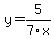y=5%2F7x%962