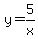 y=5%2Fx
