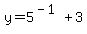 y=5%5E%28-1%29%2B3