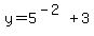 y=5%5E%28-2%29%2B3
