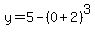 y=5-%280%2B2%29%5E3