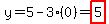 y=5-3%280%29=highlight%285%29