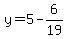y=5-6%2F19