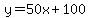 y=50x%2B100