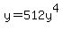 y=512y%5E4