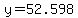 y=52.598