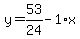 y=53%2F24-1%2Ax