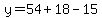 y=54%2B18-15