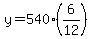 y=540%2A%286%2F12%29