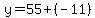 y=55%2B%28-11%29