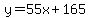 y=55x%2B165