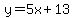 y=5x%2B13