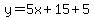 y=5x%2B15%2B5