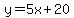 y=5x%2B20