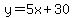 y=5x%2B30