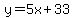 y=5x%2B33